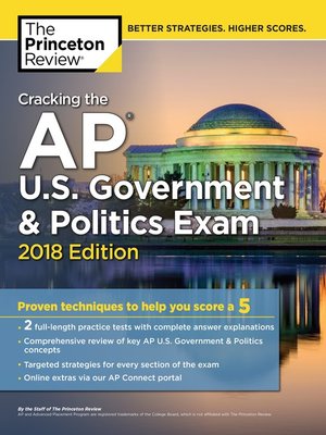cover image of Cracking the AP U.S. Government & Politics Exam, 2018 Edition